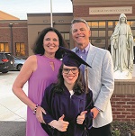 Lekotek graduate Noelle Ford and her parents